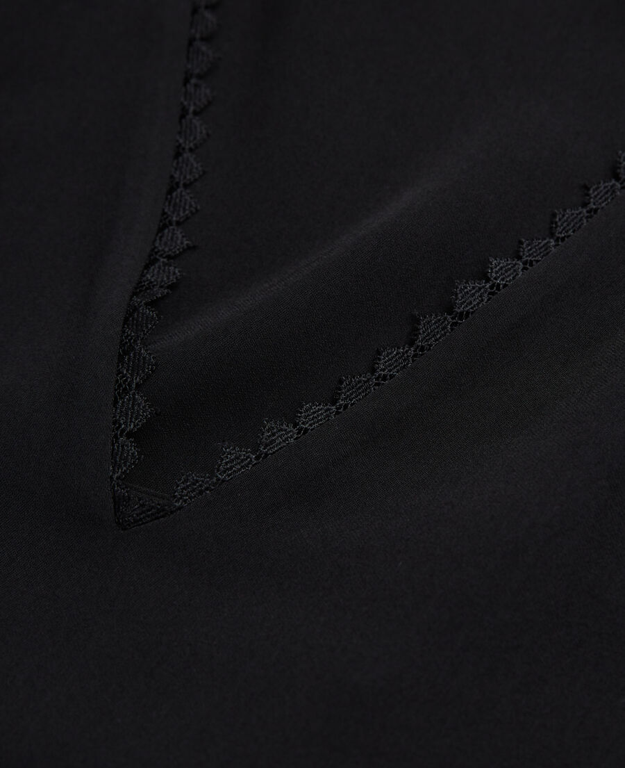 The Kooples FEMME BLACK top noir