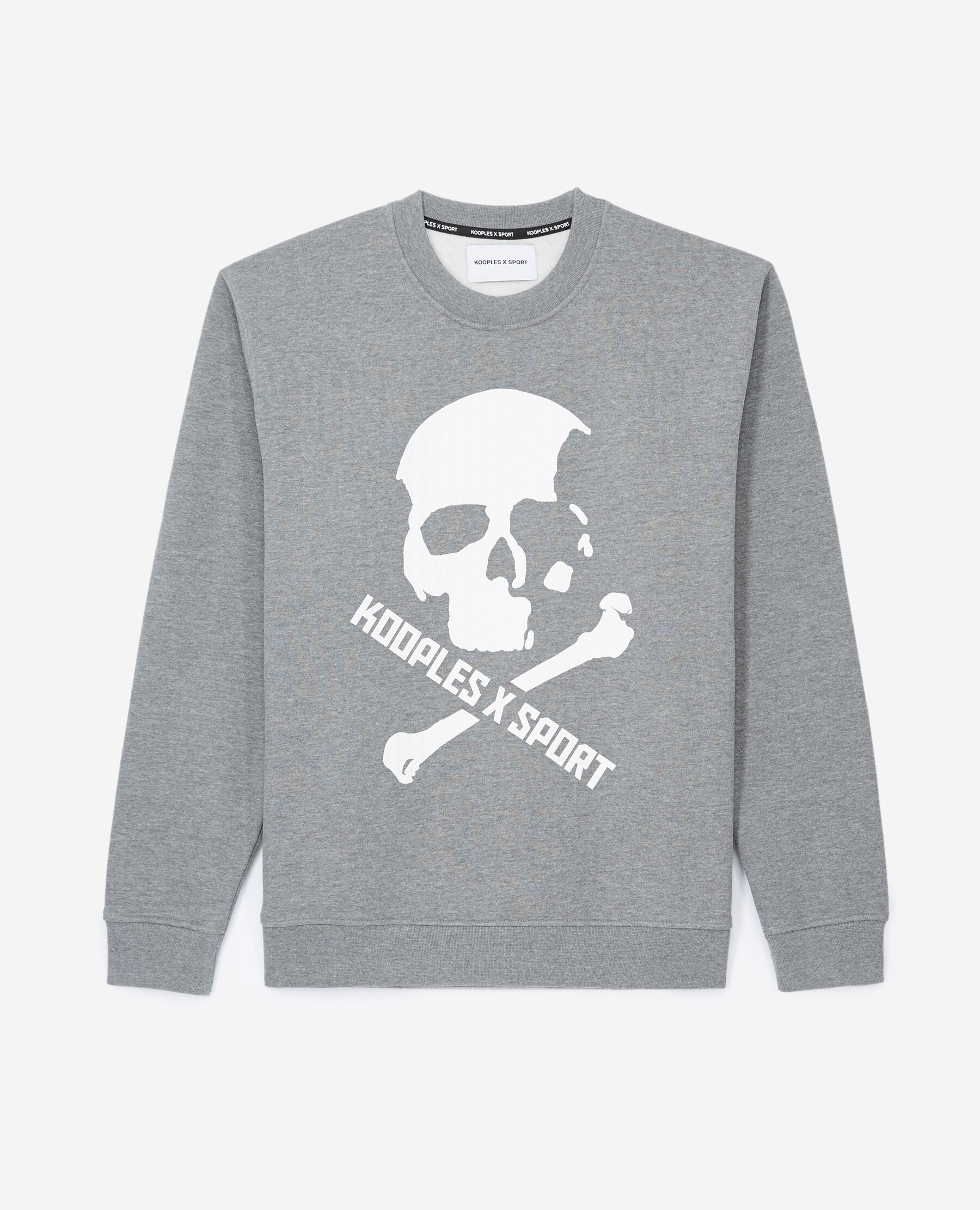 Grey sweatshirt with skull motif
