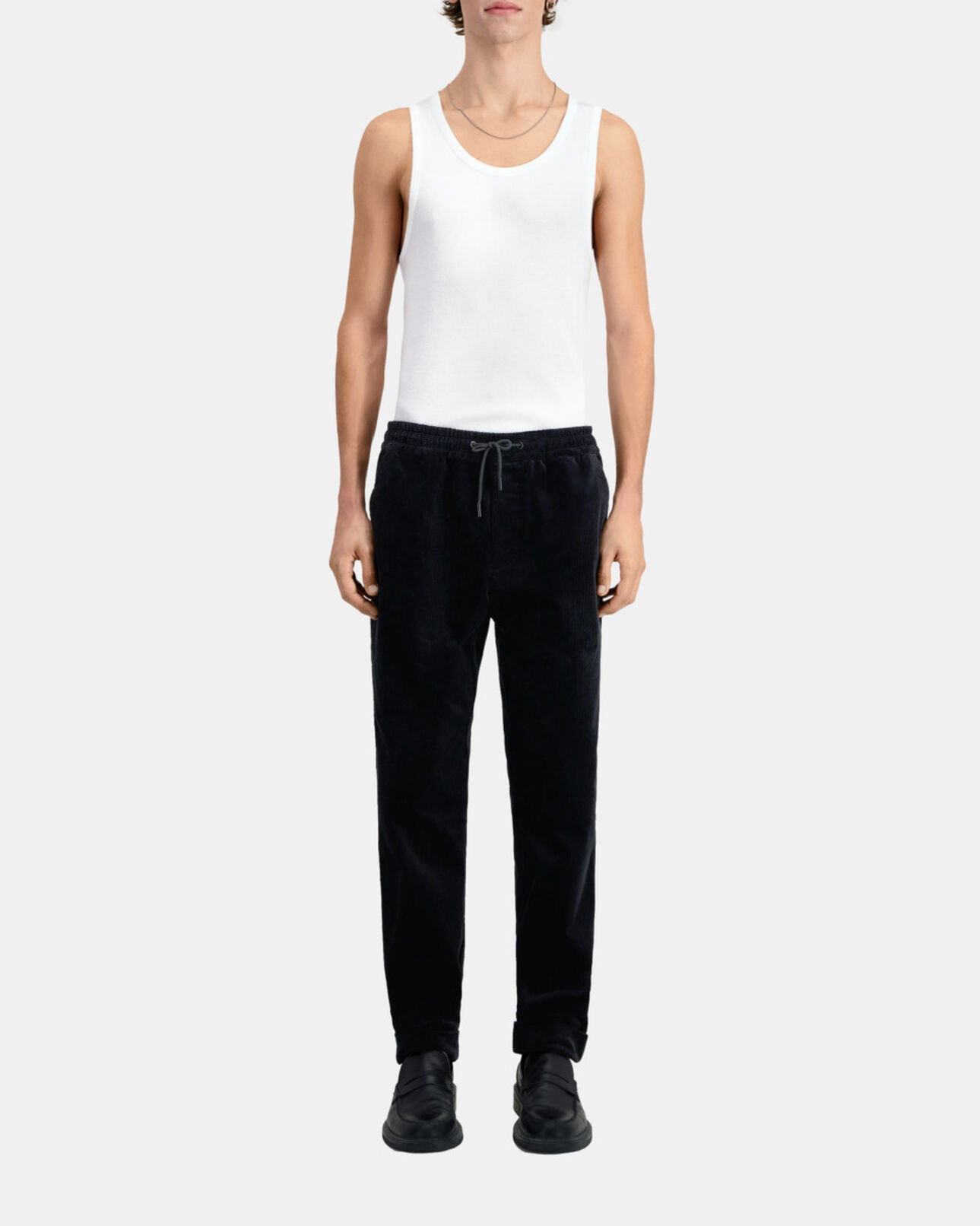 The Kooples MEN BLACK black corduroy trousers