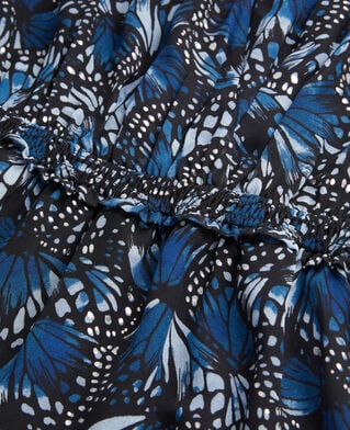 The Kooples WOMEN BLUE short printed dress