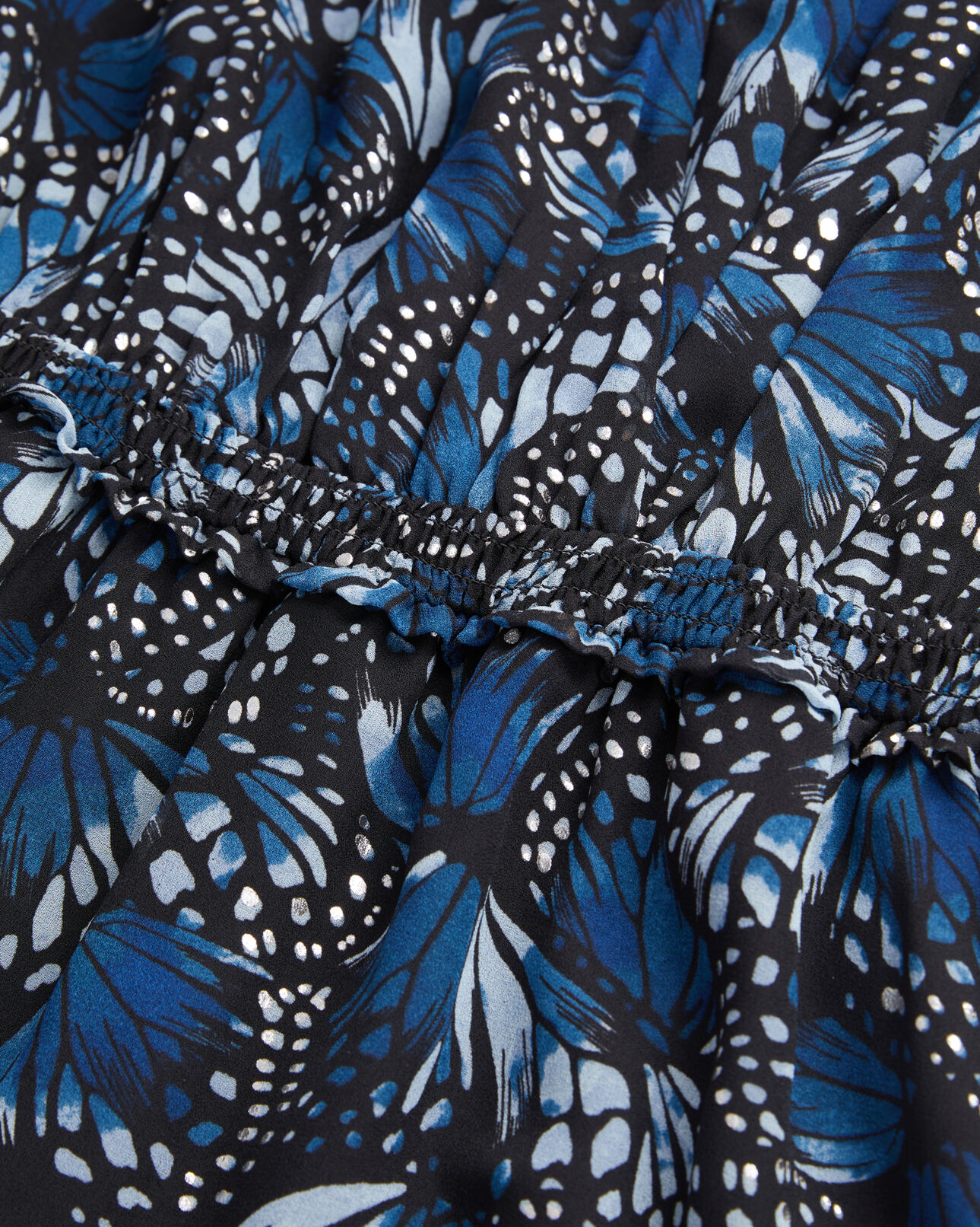 The Kooples DAMEN BLUE kurzes kleid mit print