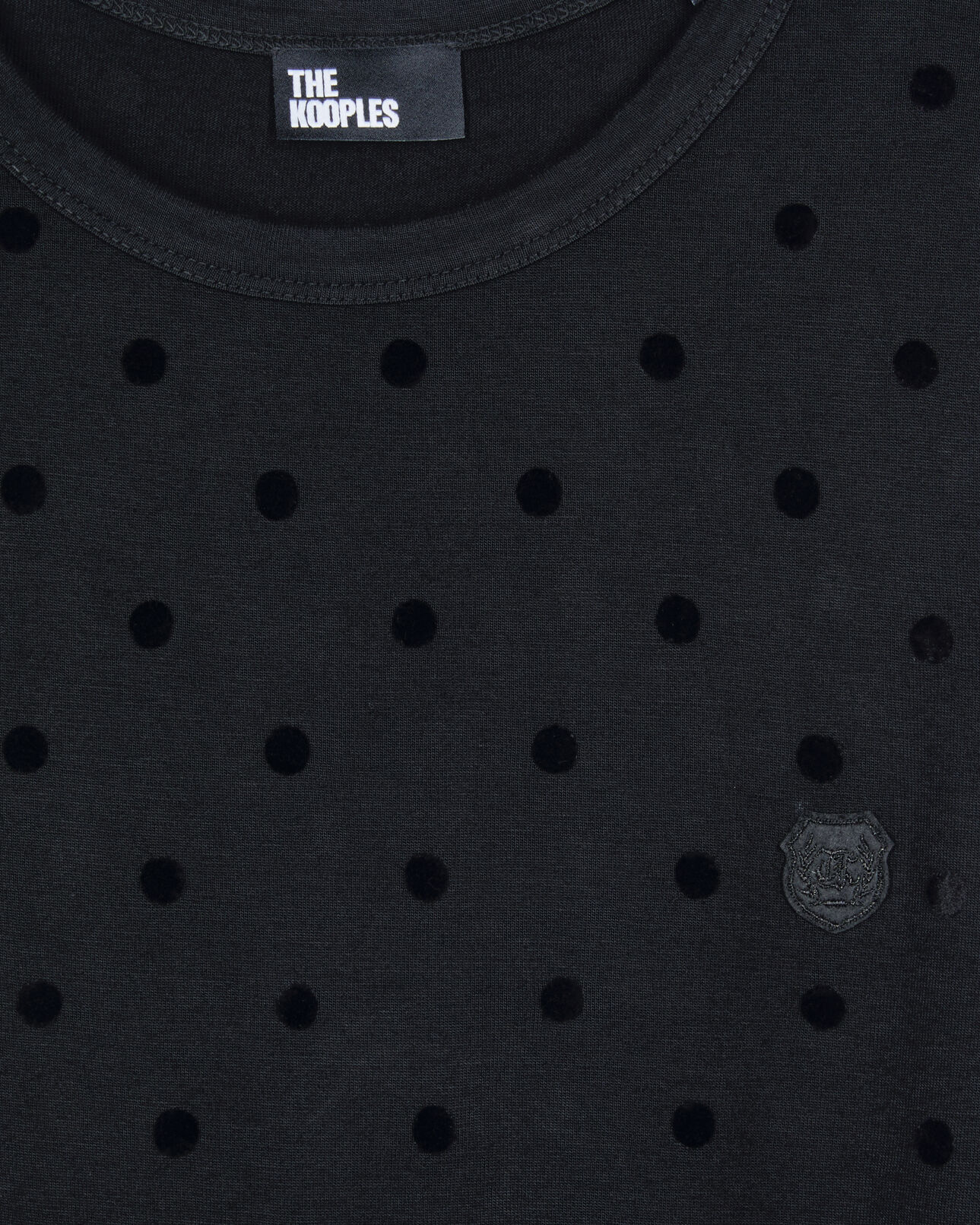 The Kooples WOMEN BLACK black long-sleeved t-shirt