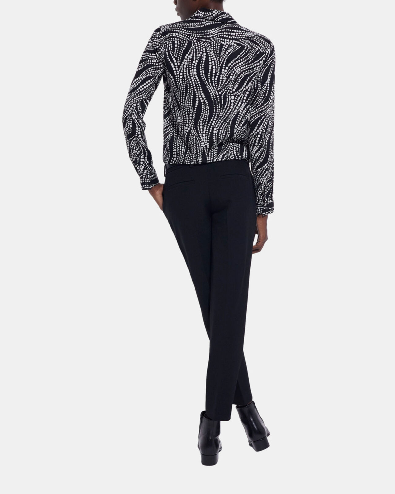 The Kooples DAMEN BLACK WHITE bedrucktes hemd