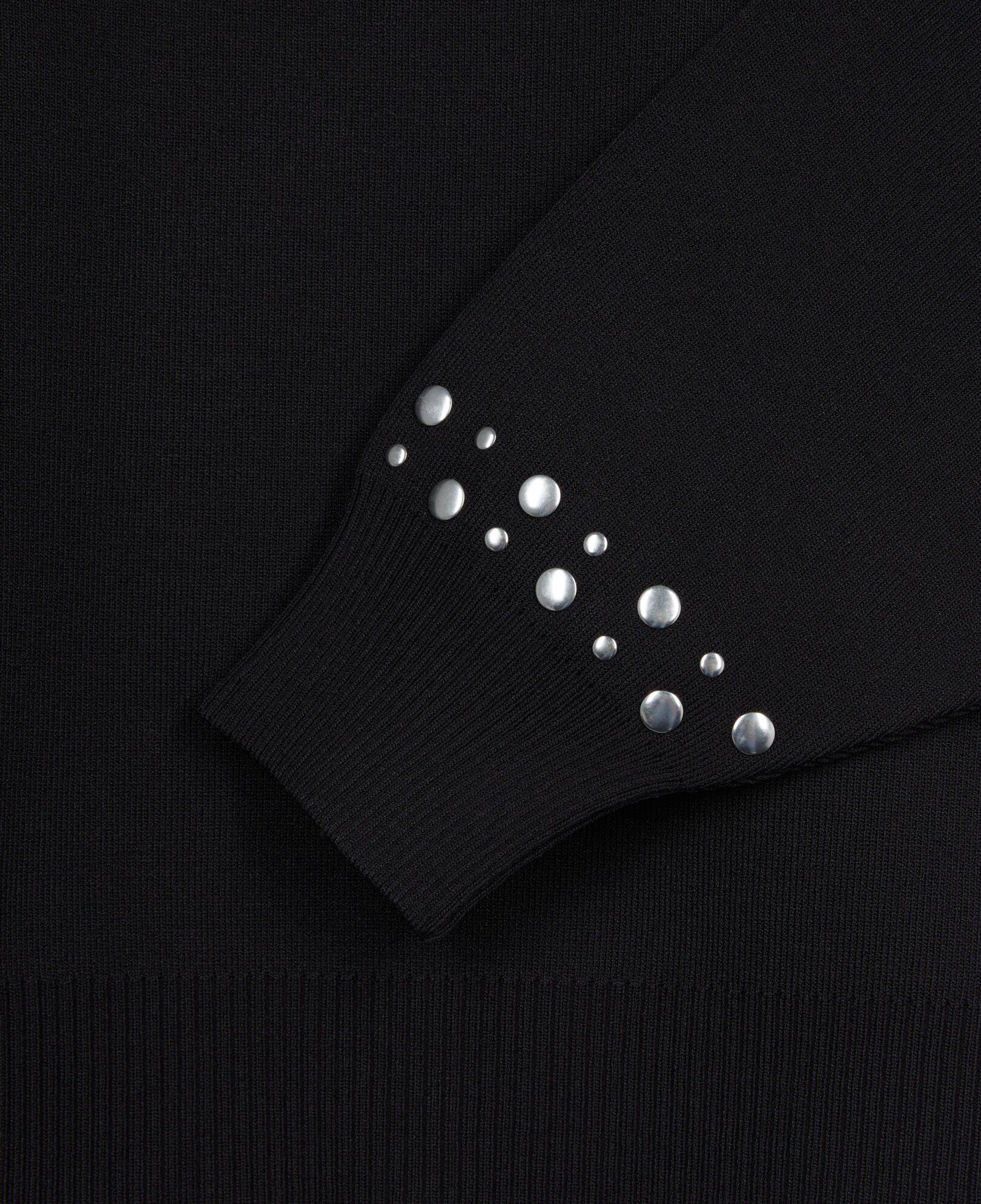 The Kooples FEMME BLACK sweatshirt noir avec studs