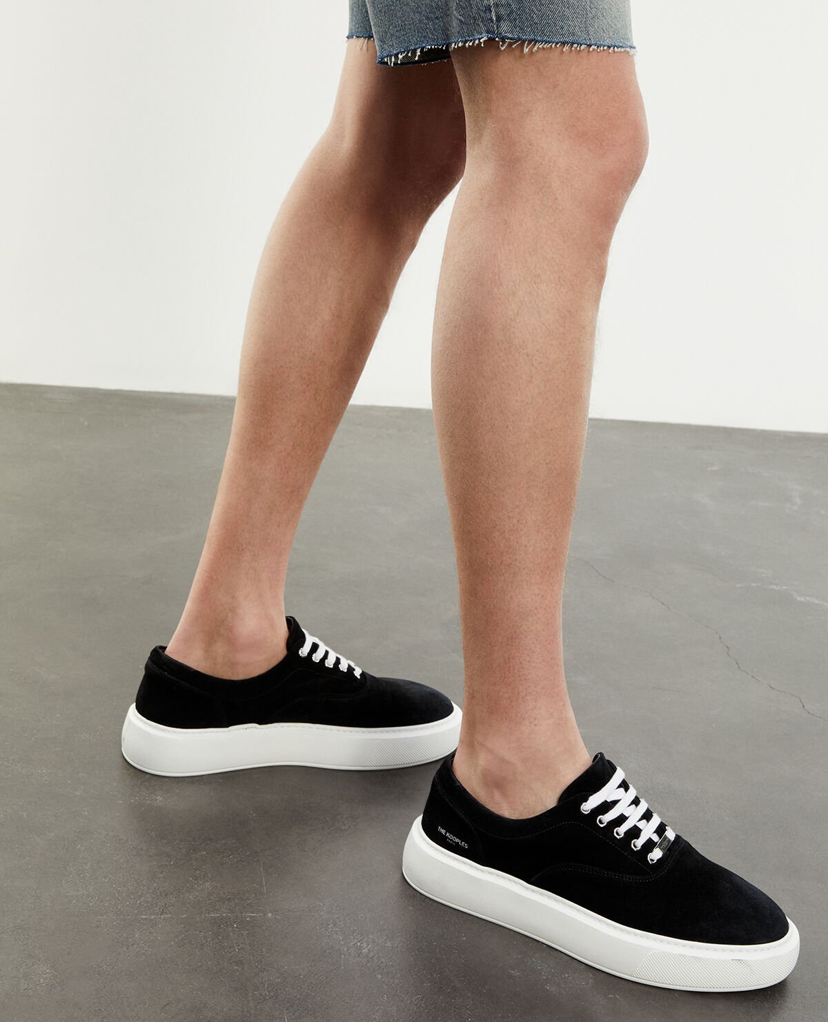 Contrasting platform trainers sale