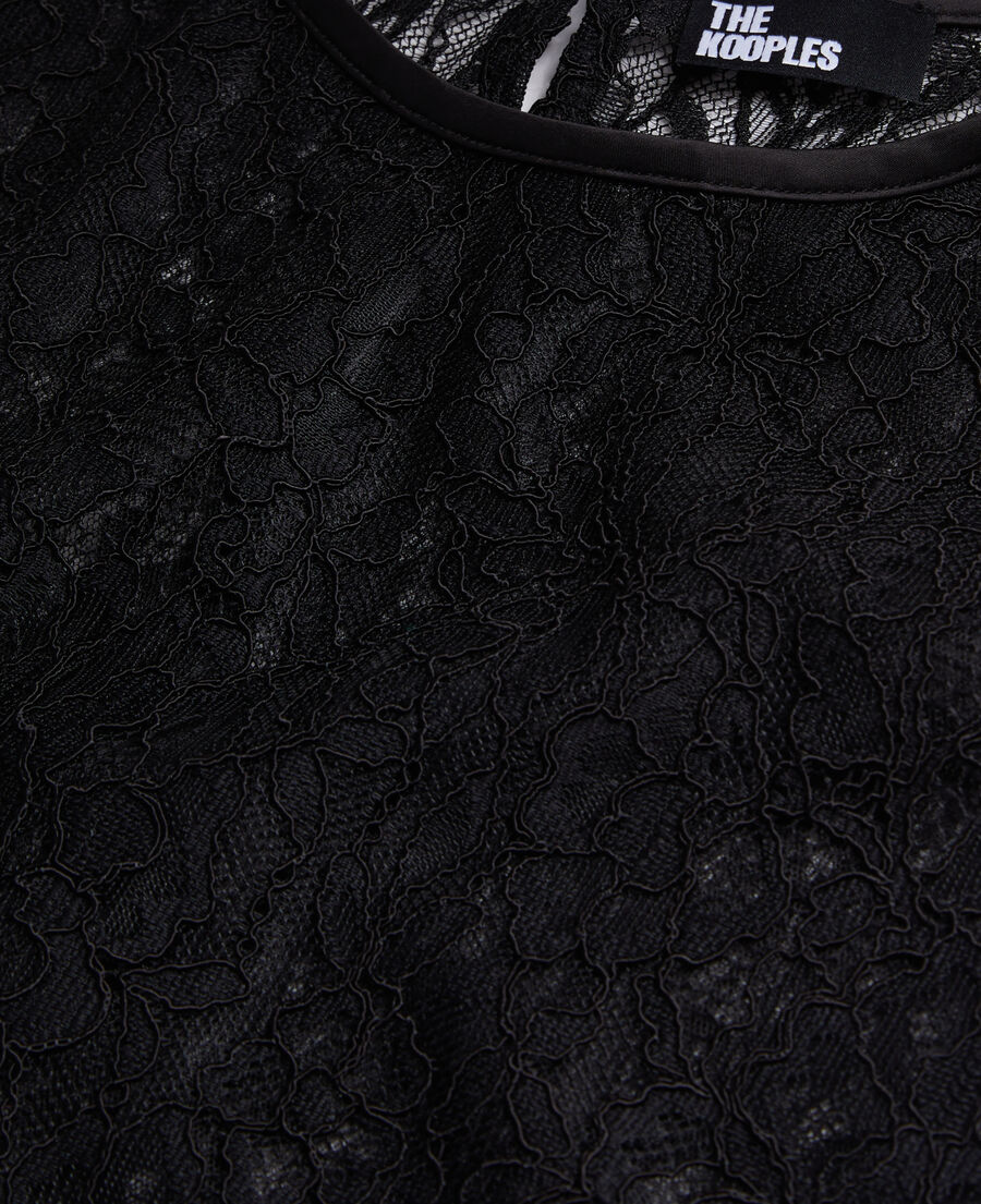 short black lace top