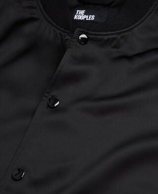 The Kooples HOMBRE BLACK chaqueta efecto satinado negra