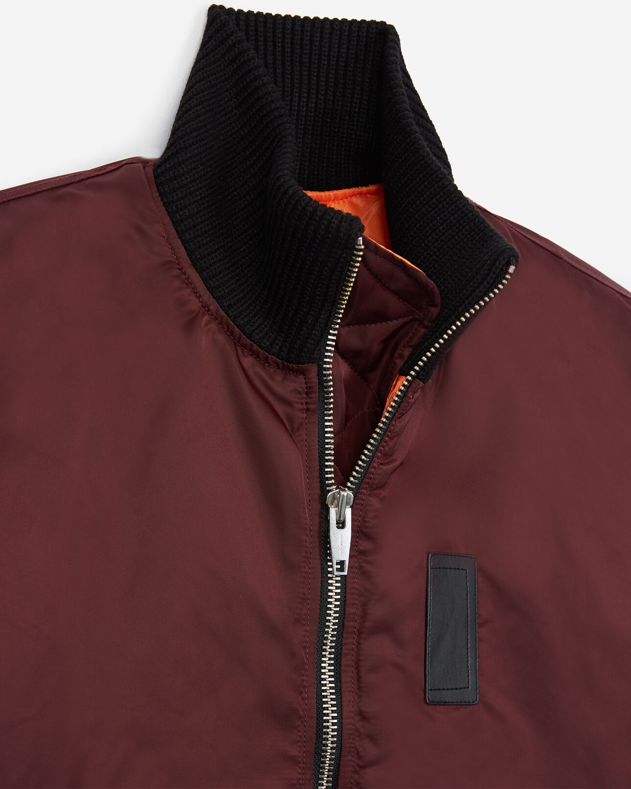 The Kooples HOMBRE BURGUNDY chaqueta bomber roja