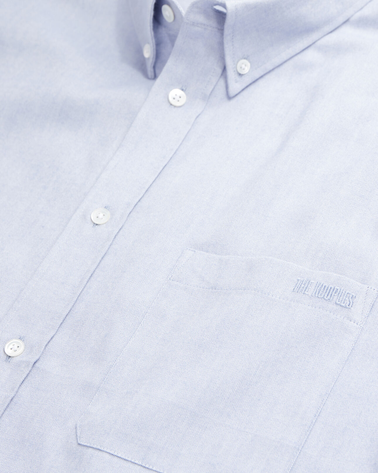 The Kooples MEN LIGHT BLUE blue oxford shirt