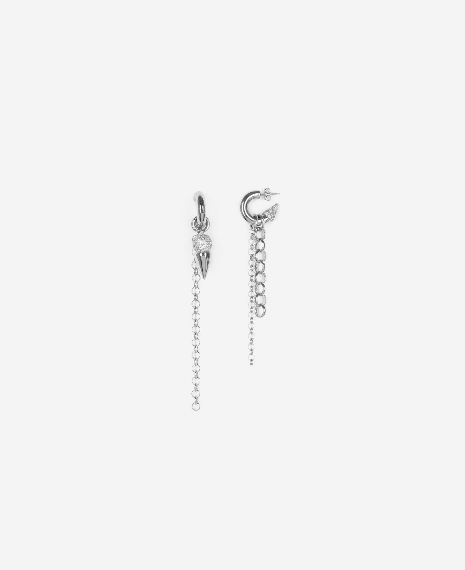 The Kooples WOMEN SILVER set of 2 silver earrings