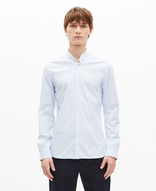 The Kooples MEN LIGHT BLUE blue shirt with officer collar