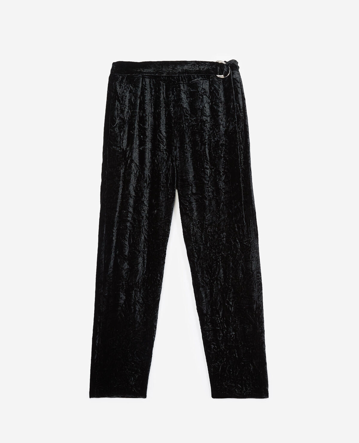 Floaty crushed velvet trousers