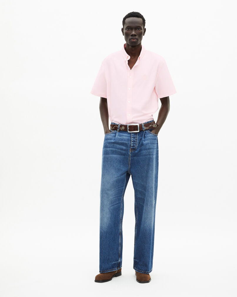 The Kooples HOMBRE PALE PINK camisa manga corta rosa