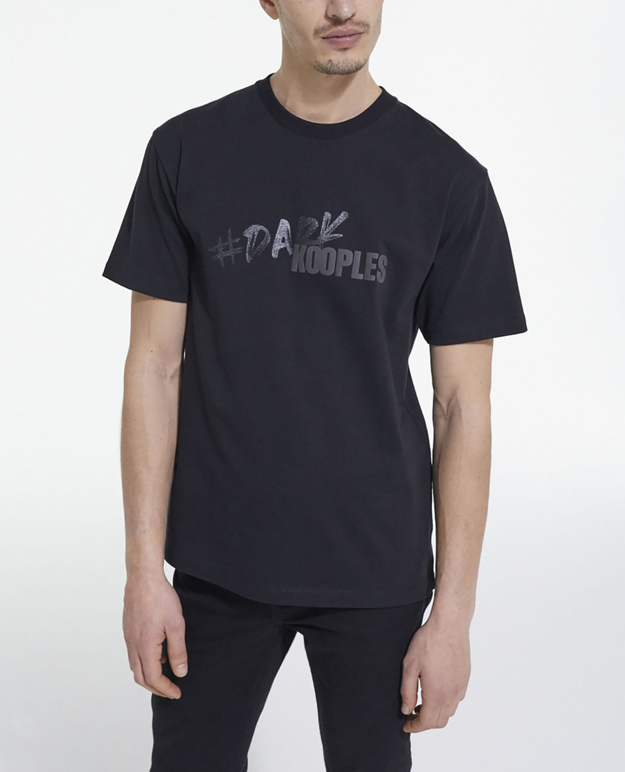 The Kooples logo T-shirt, BLACK, hi-res image number null