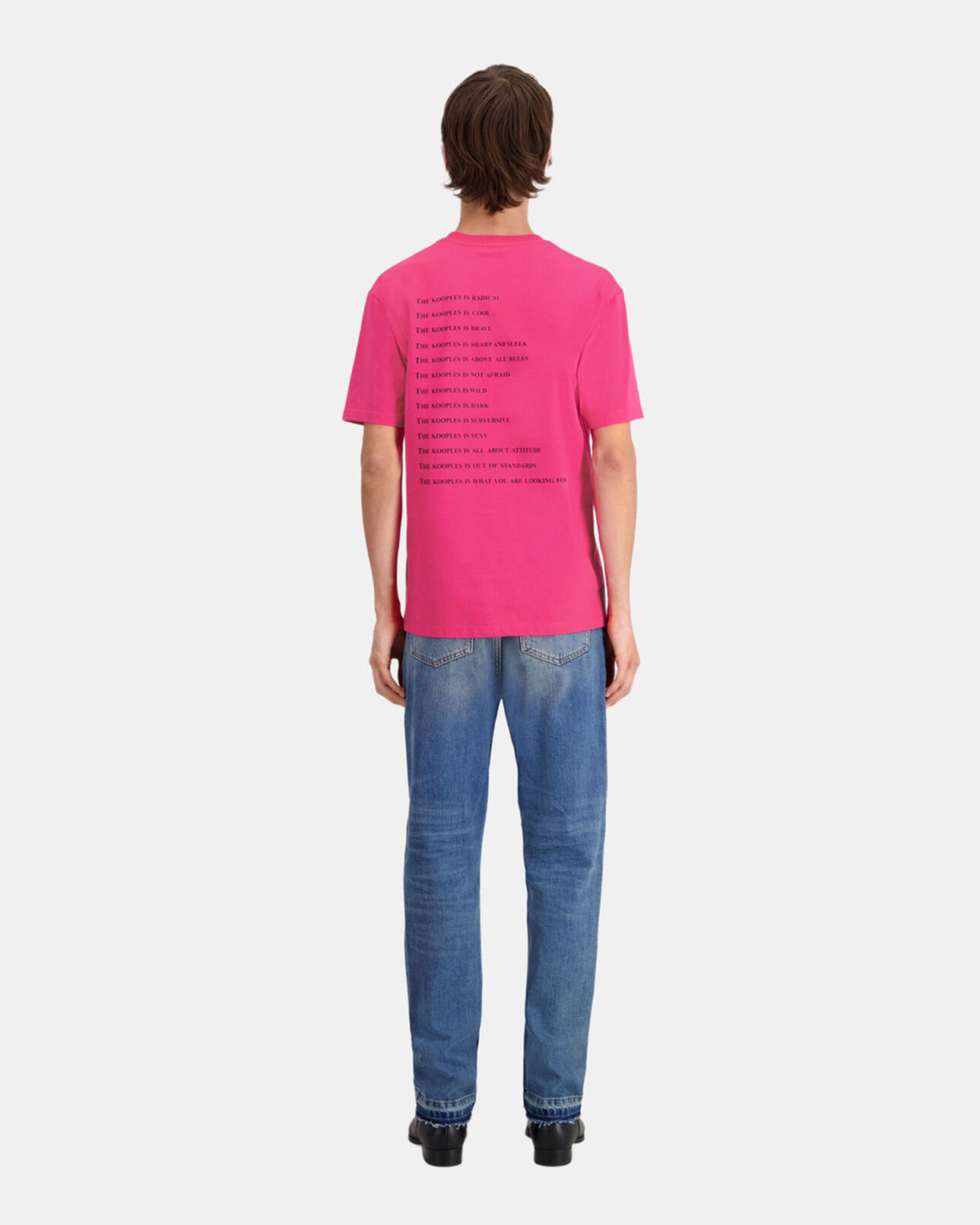The Kooples HOMME FUSHIA t-shirt homme what is fuchsia