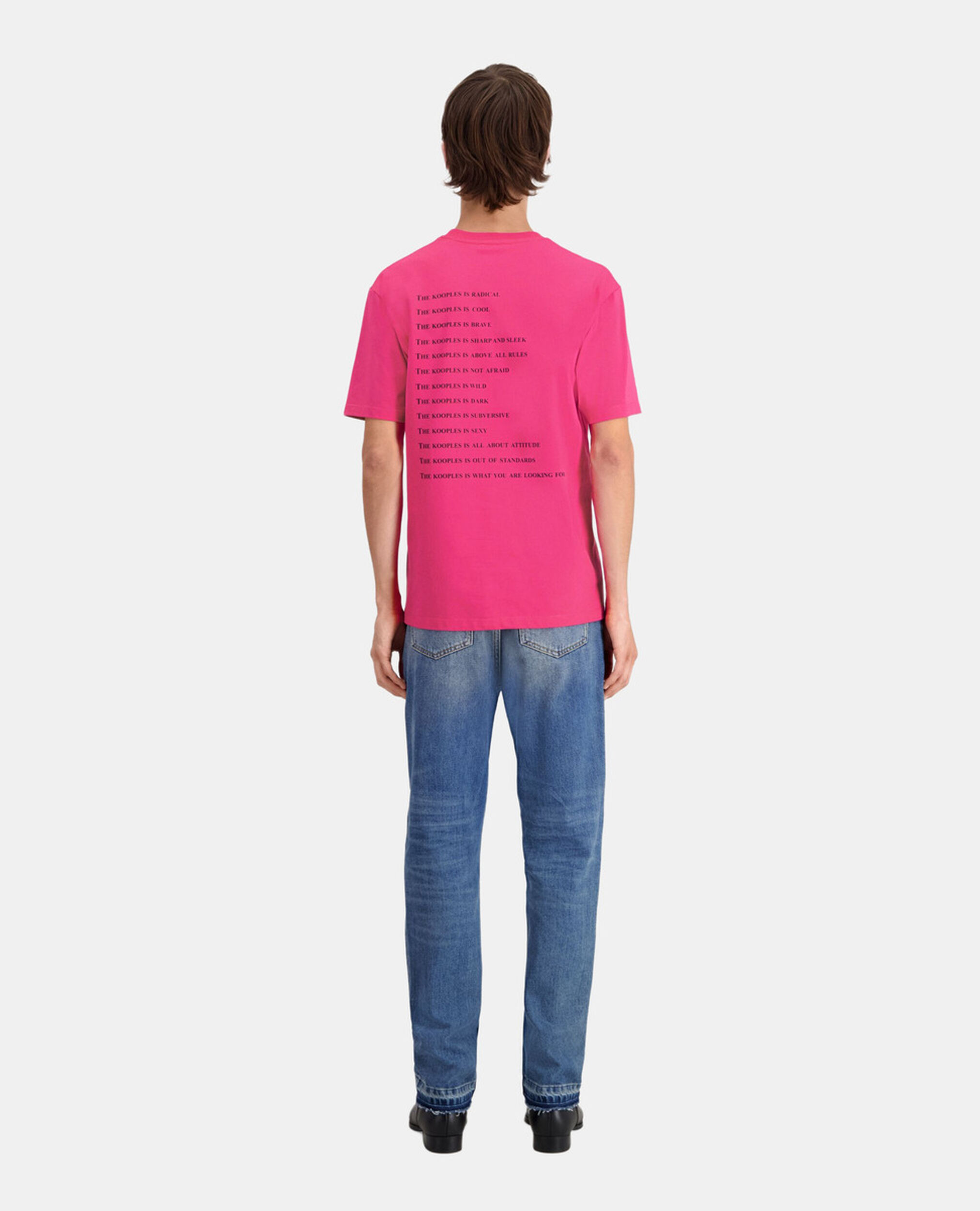 Men's fuchsia what is t-shirt, FUSHIA, hi-res image number null