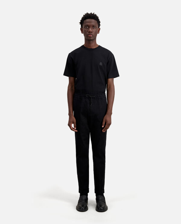 Black geometric jacquard shirt | The Kooples - US