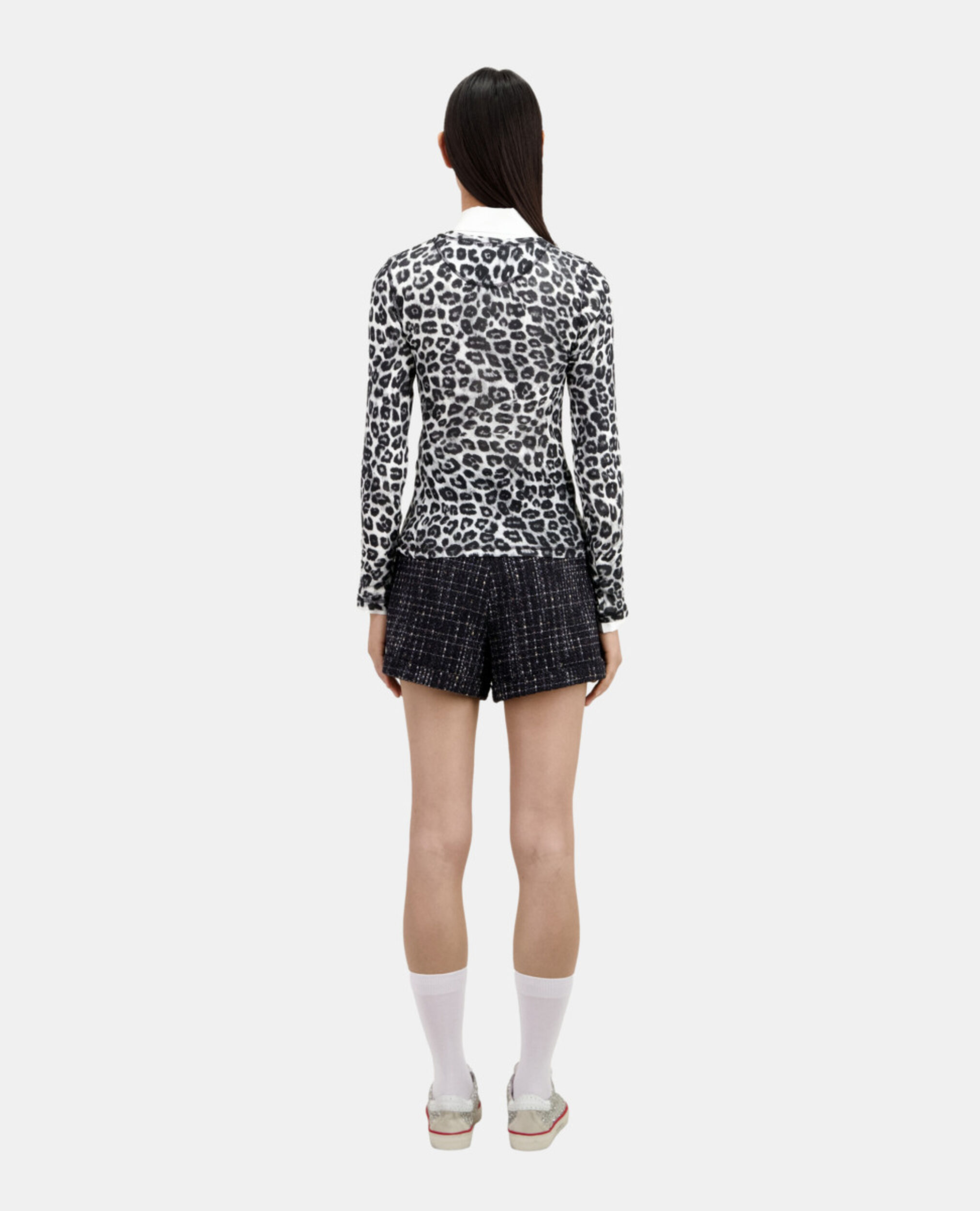 Women's printed t-shirt, BLACK GREY, hi-res image number null