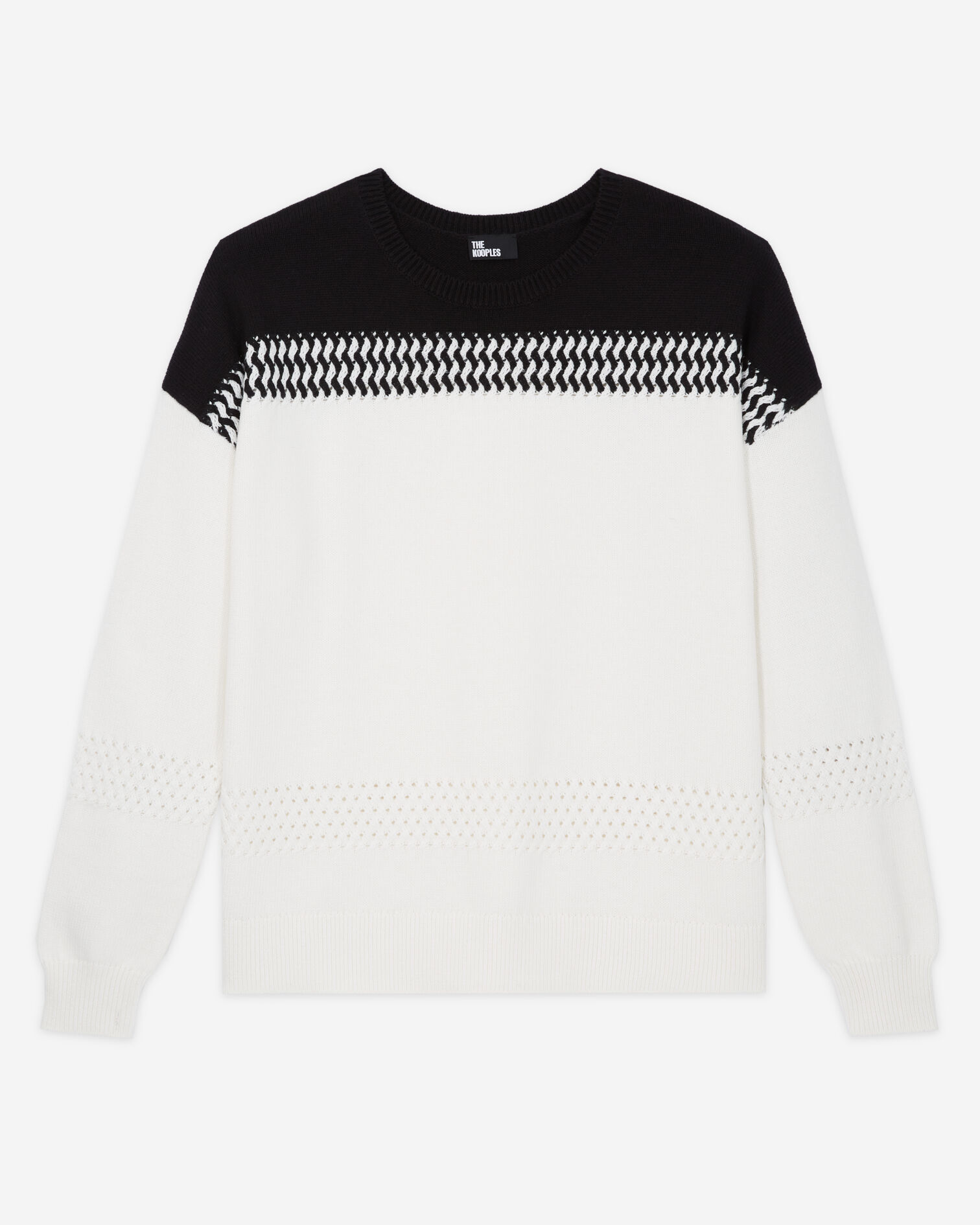 Pull bicolore, WHITE / BLACK, hi-res image number null