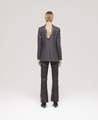 The Kooples F BLACK black striped jacket