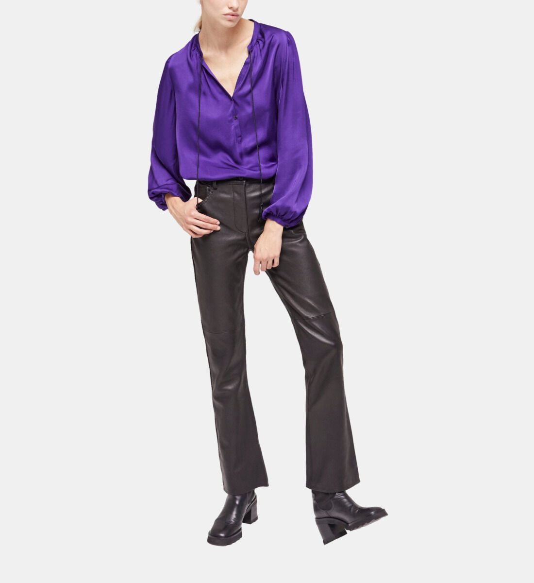 Kooples leather trousers new arrivals