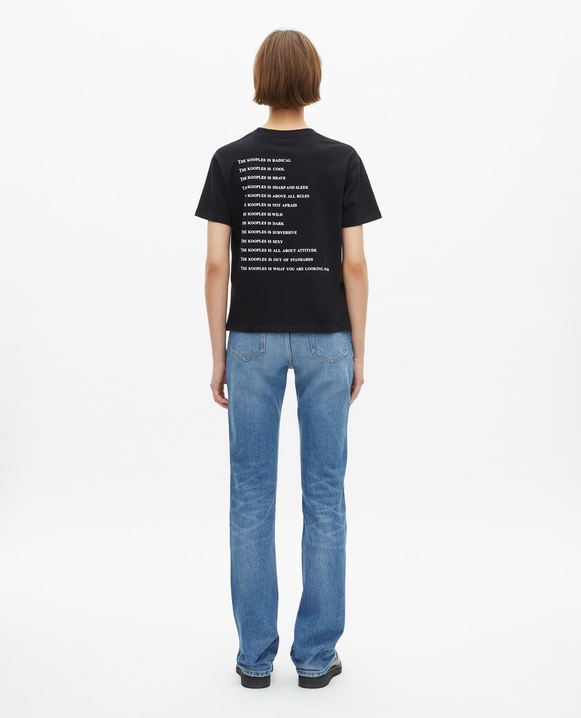 The Kooples DAMEN BLACK t-shirt what is schwarz