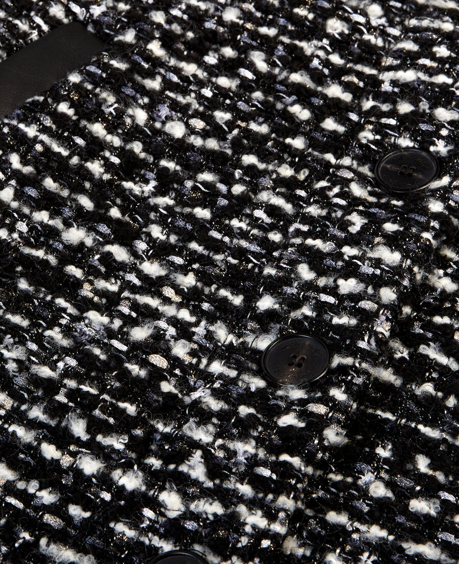 The Kooples F BLACK WHITE black and white tweed jacket