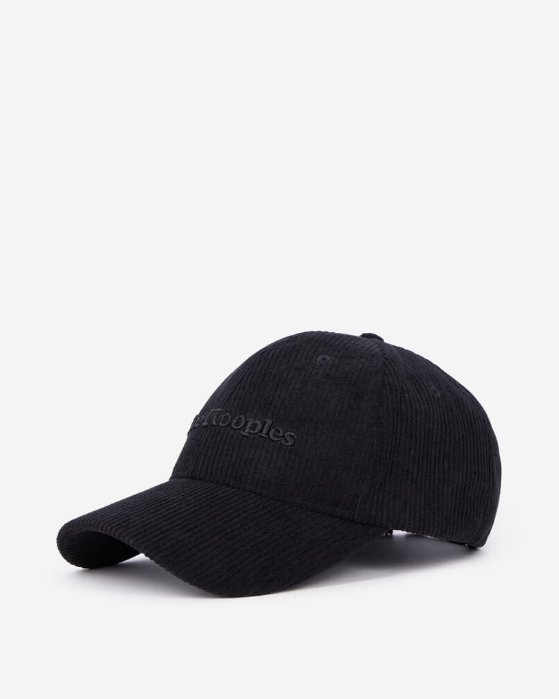 The Kooples WOMEN BLACK black corduroy cap