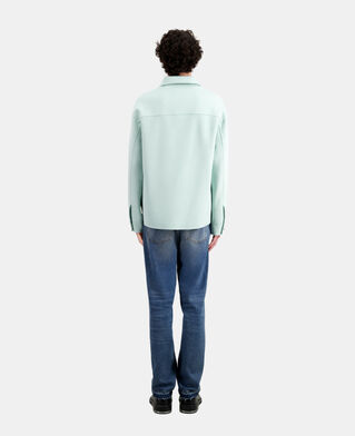 The Kooples HERREN OCEAN grüne hemdjacke aus wolle