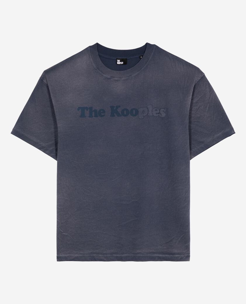 The Kooples HERREN DARK NAVY t-shirt mit marine-logo