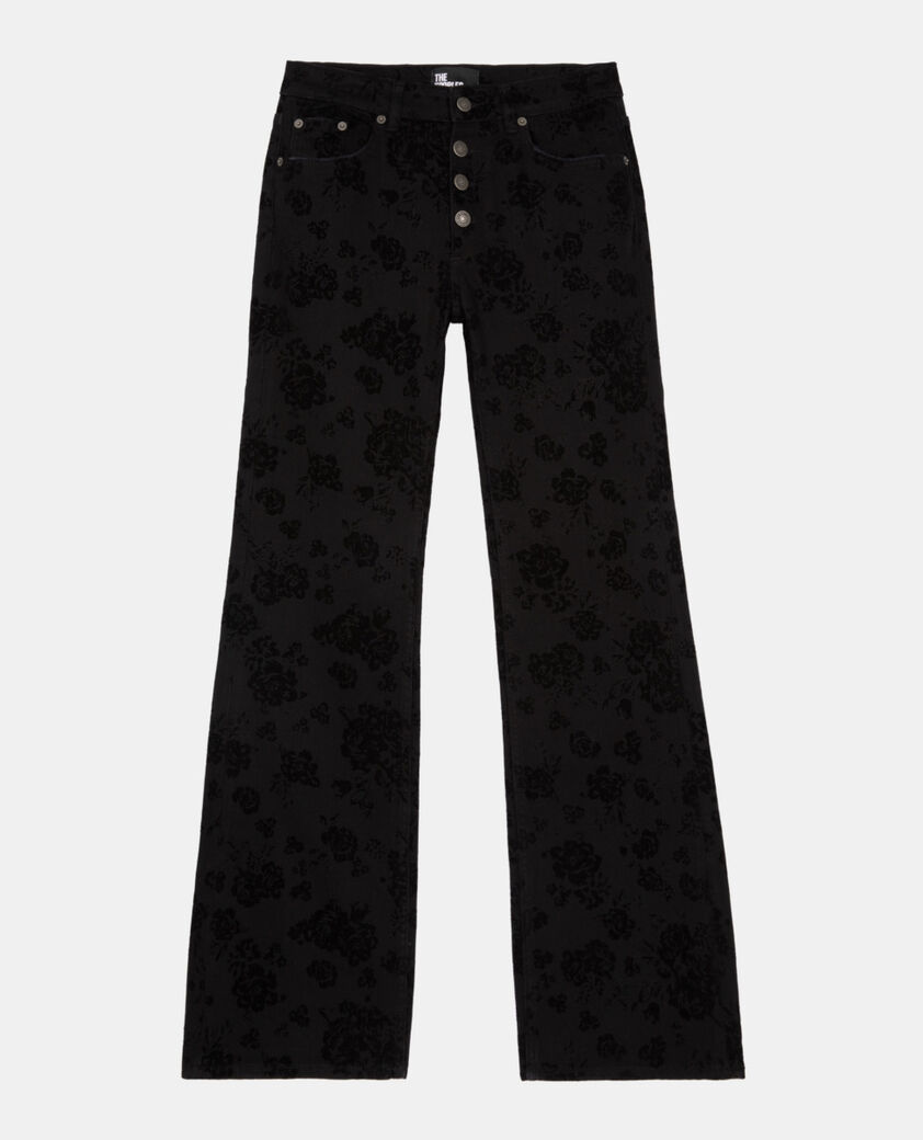 The Kooples WOMEN BLACK black flare jeans