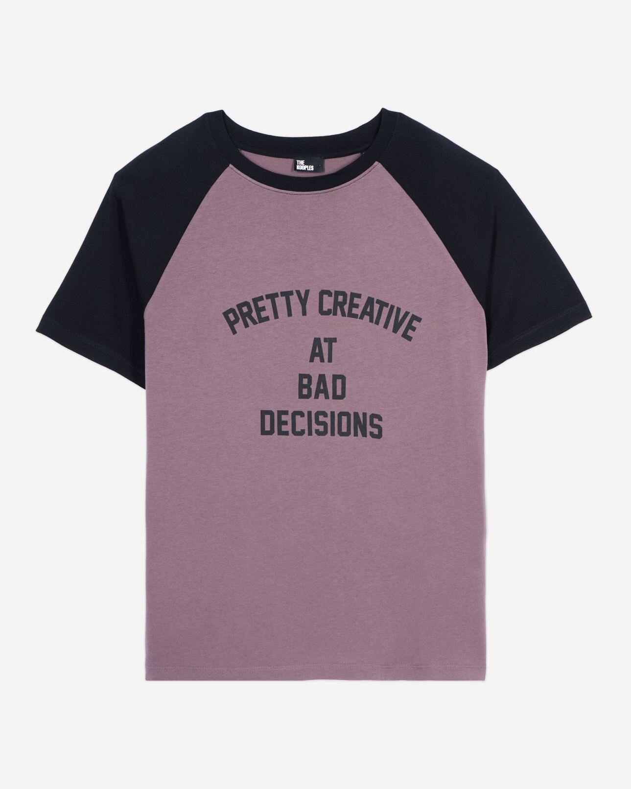 The Kooples H BROWN brown screen printed t-shirt