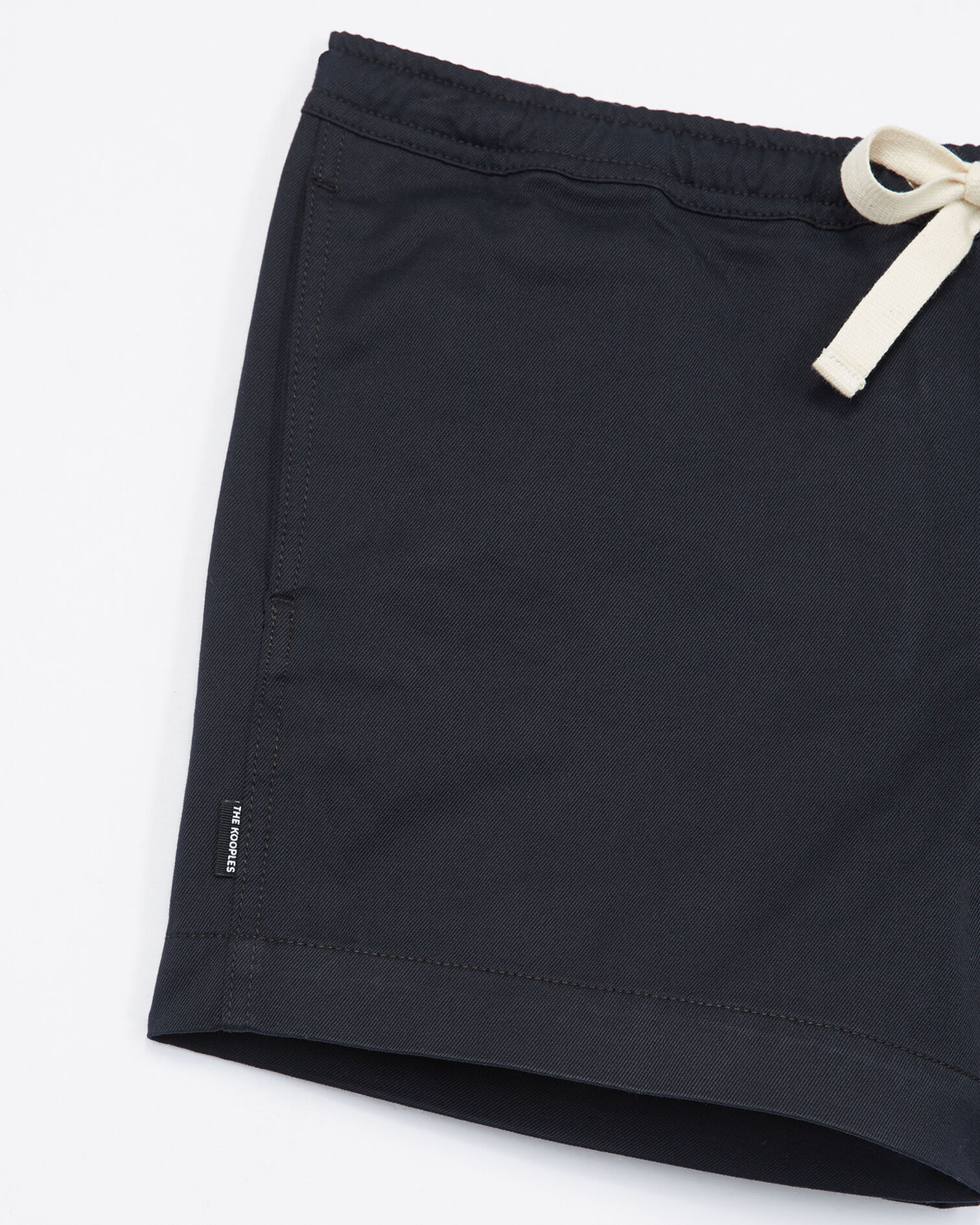 Short bleu coton avec poche arrière, DARK NAVY, hi-res image number null