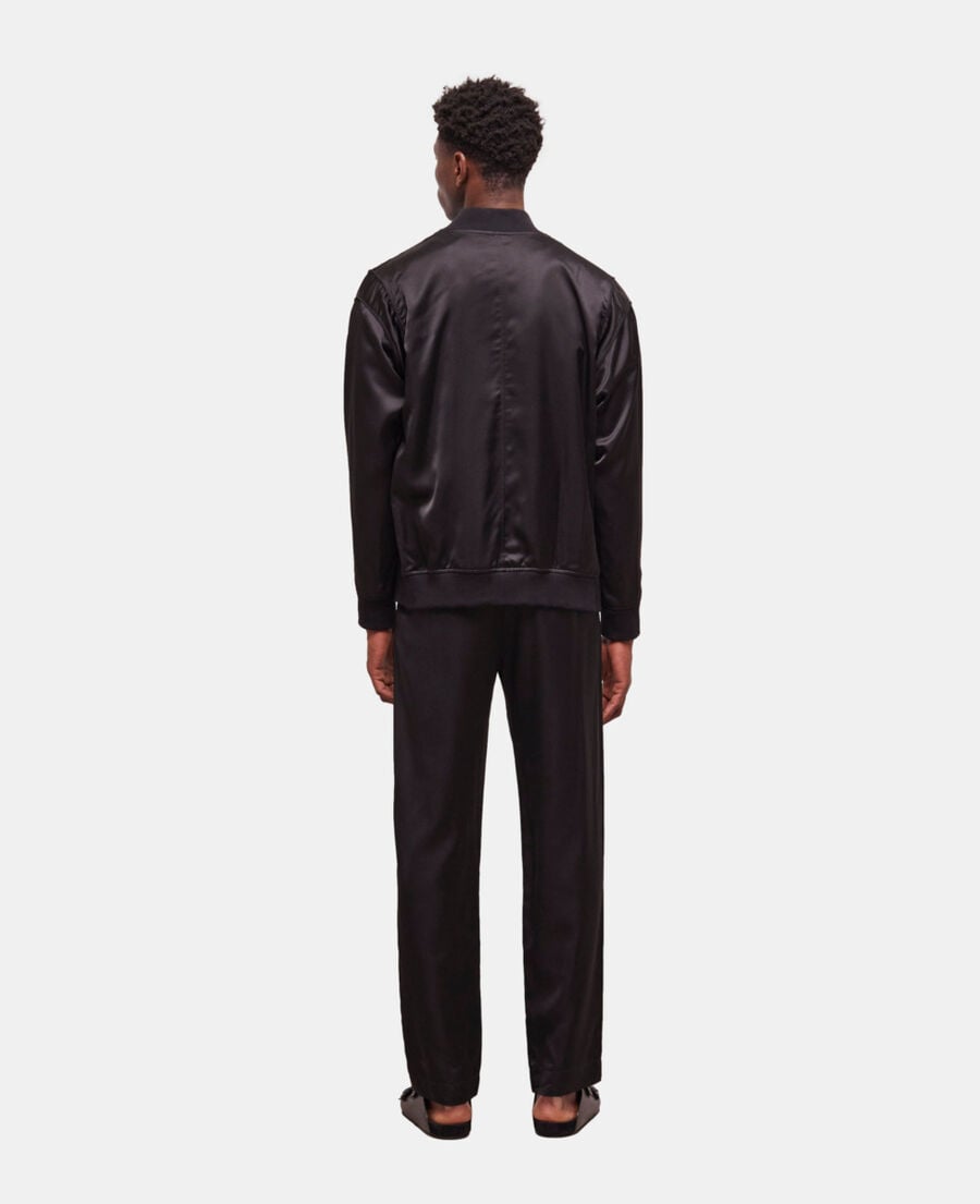 The Kooples HOMBRE BLACK chaqueta efecto satinado negra