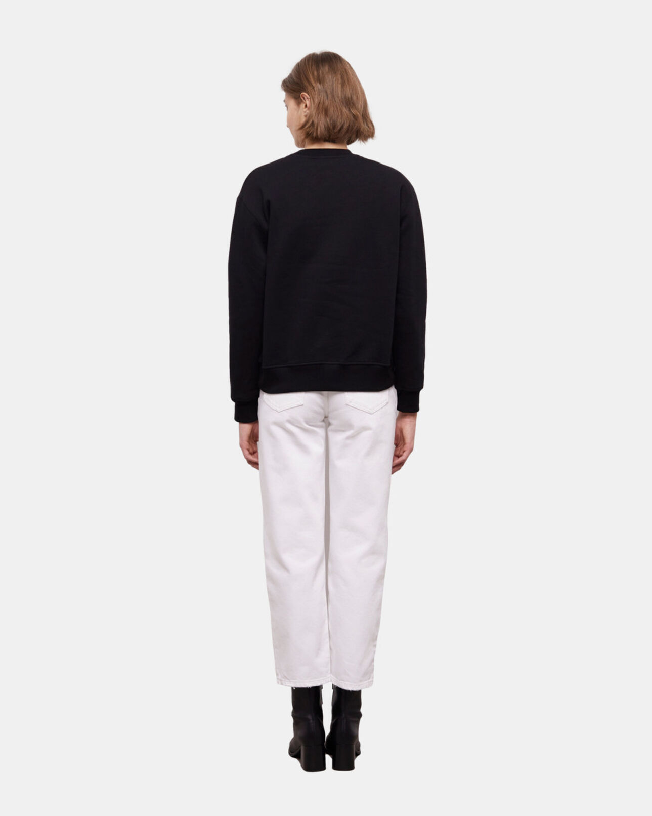 The Kooples WOMEN BLACK the kooples black logo sweatshirt