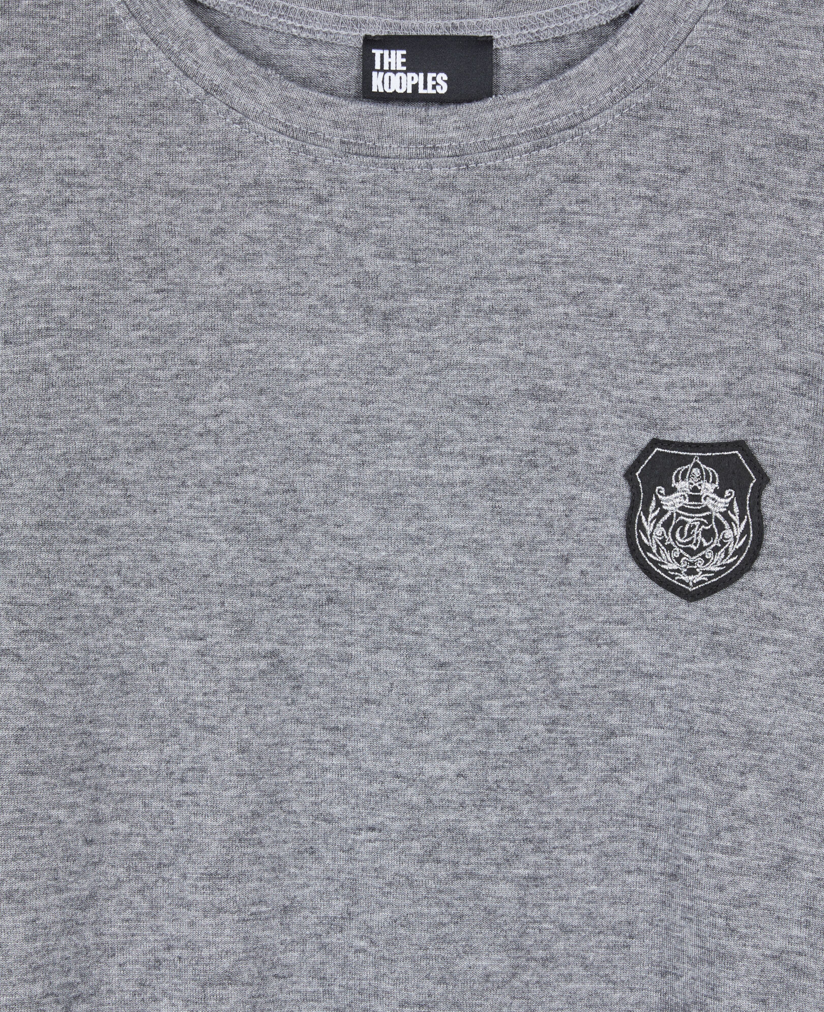 The Kooples FEMME GREY MELANGE t-shirt manches longues imprimé