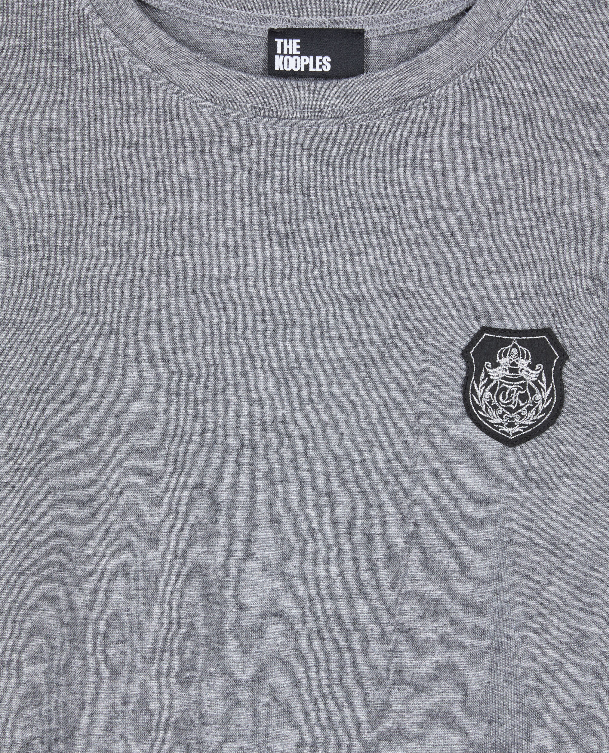 T-shirt manches longues imprimé, GREY MELANGE, hi-res image number null