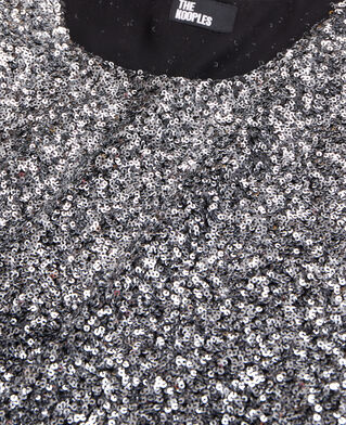 The Kooples F SILVER silver sequin top