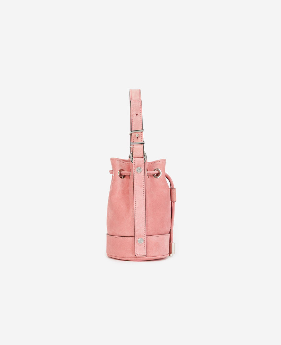 sac small tina en cuir rose