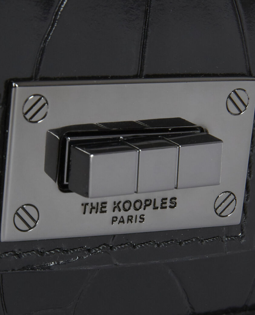 The Kooples FEMME BLACK sac emily nano en cuir noir
