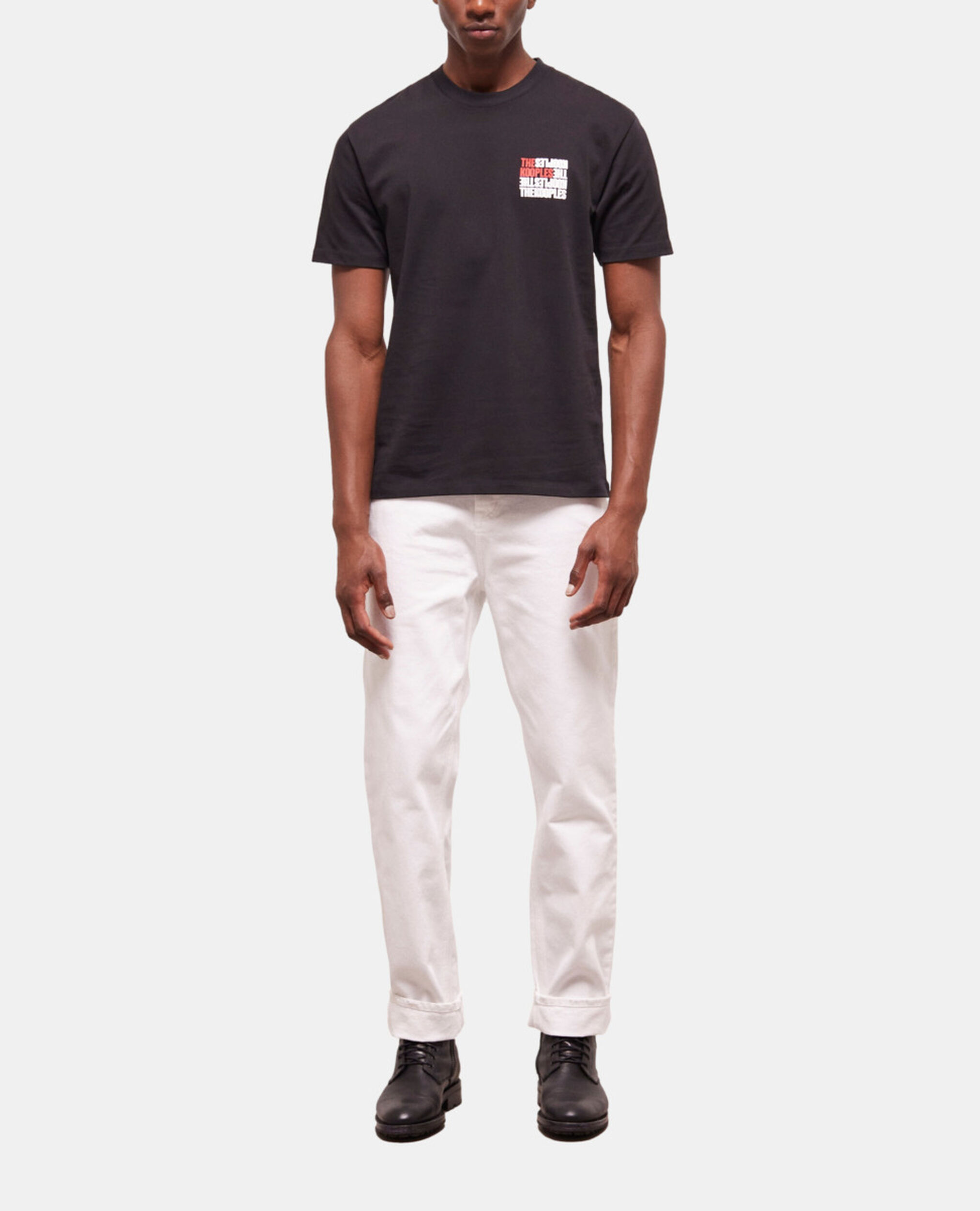 T-shirt logo The Kooples noir, BLACK, hi-res image number null