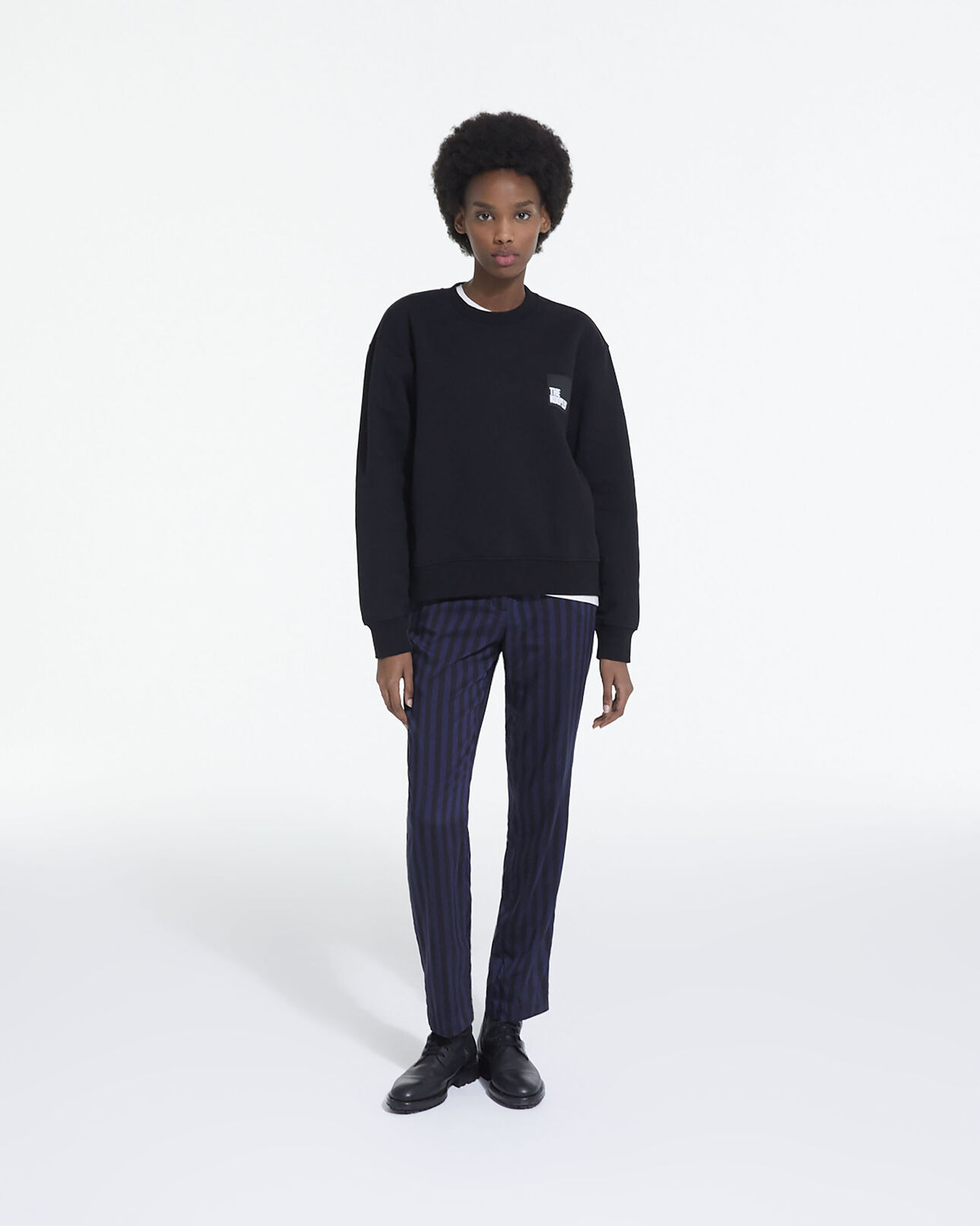 The Kooples MUJER BLACK sudadera algodón negra