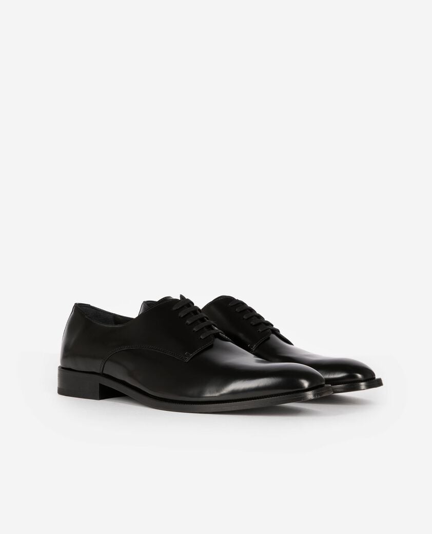 The Kooples HOMME BLACK derbies en cuir noir