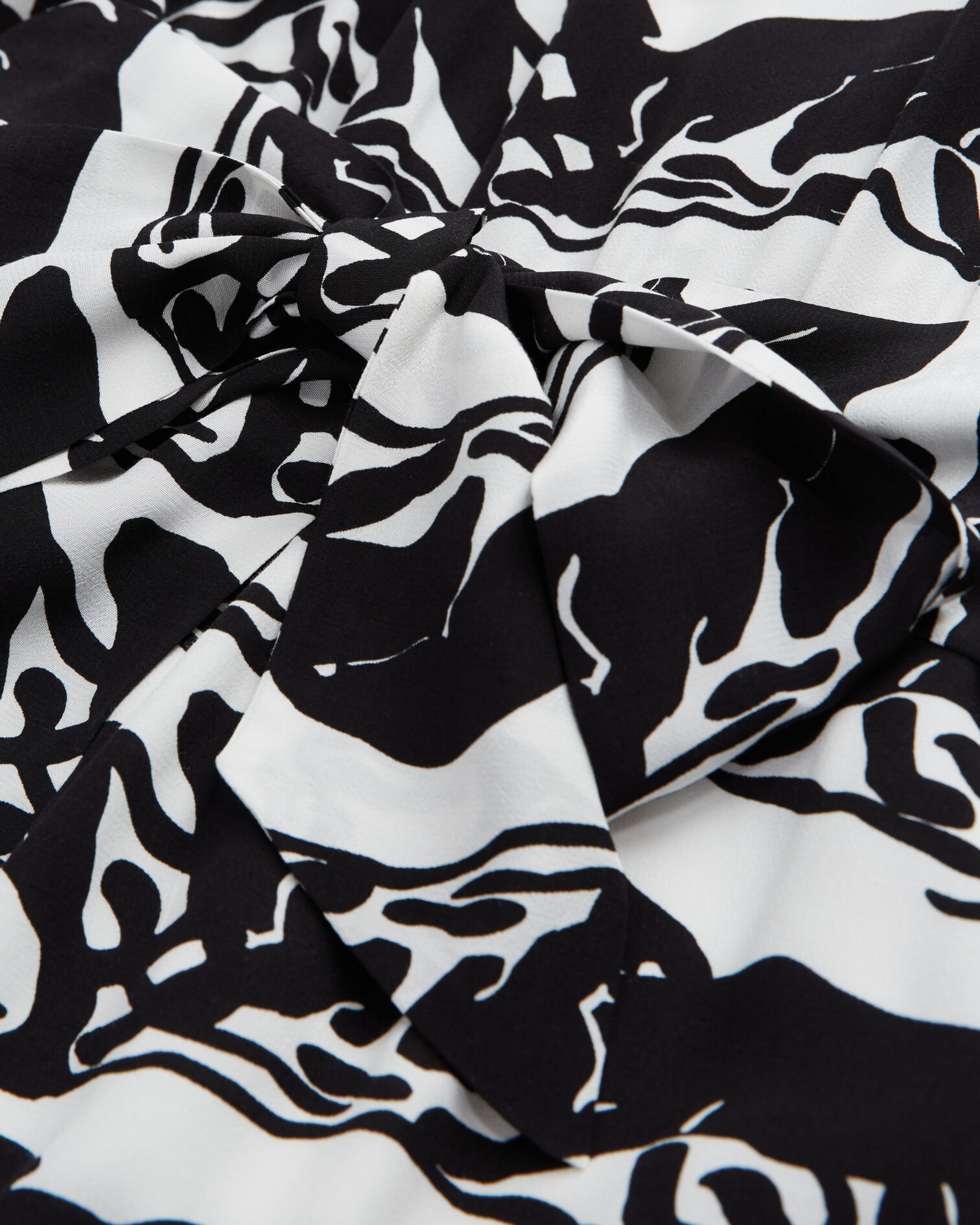 Short dress with printed belt, BLACK / WHITE, hi-res image number null