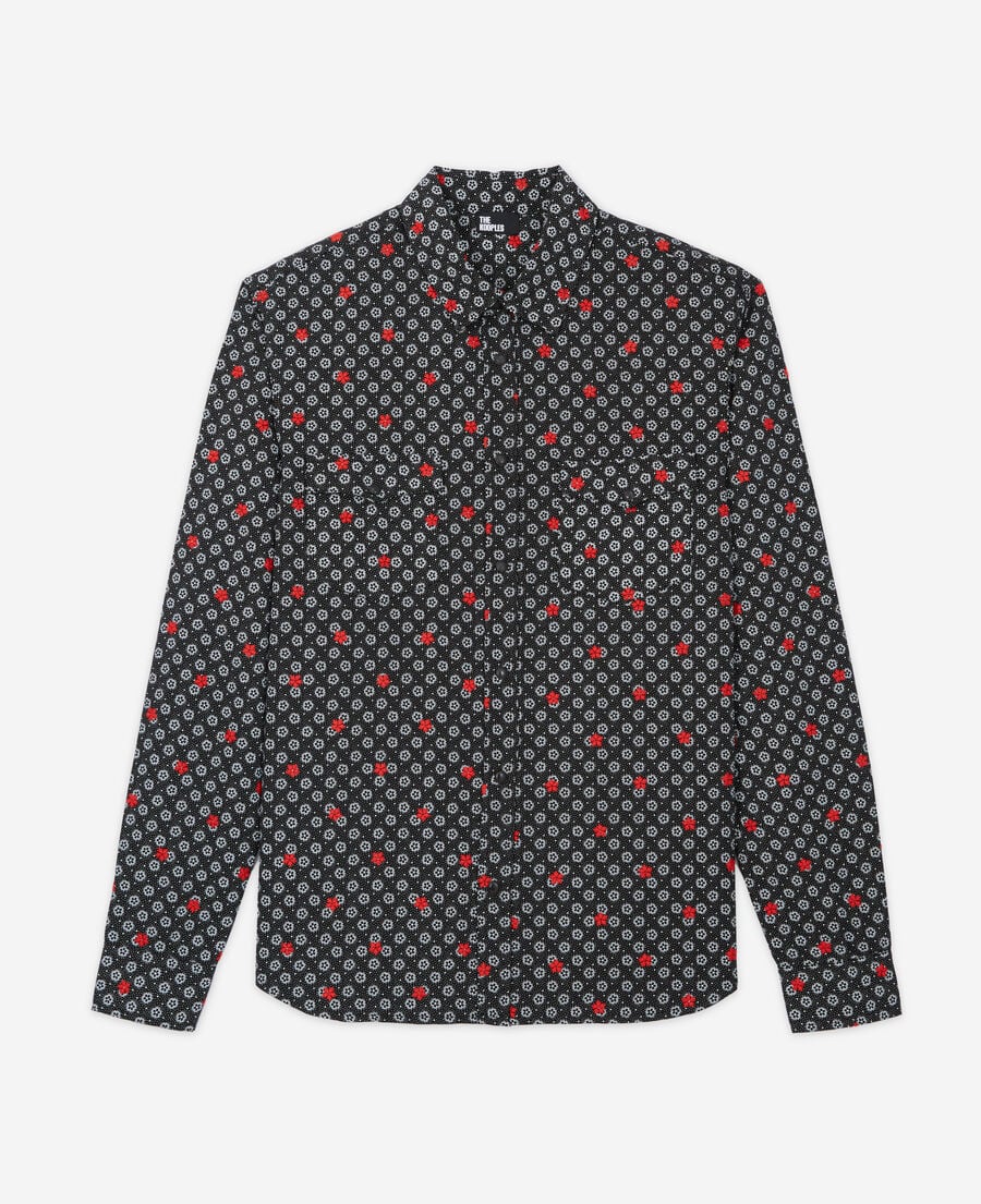The Kooples MEN BLACK printed shirt