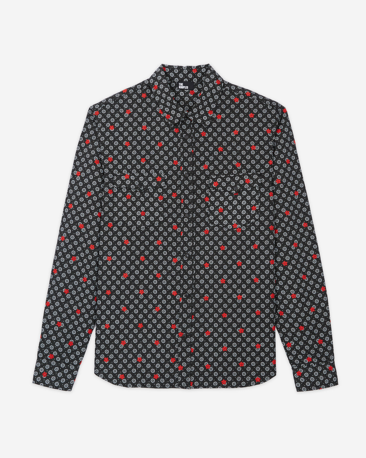 Chemise imprimée, BLACK, hi-res image number null