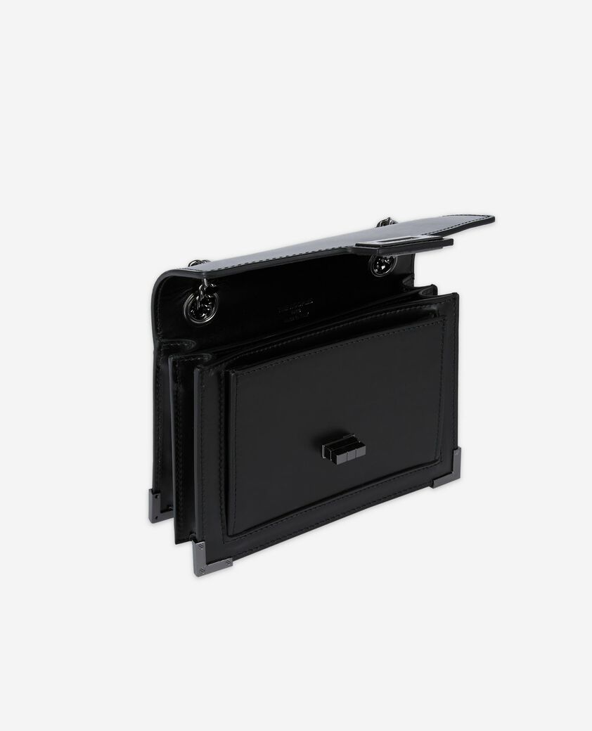 The Kooples F BLACK emily small bag in smooth black leather