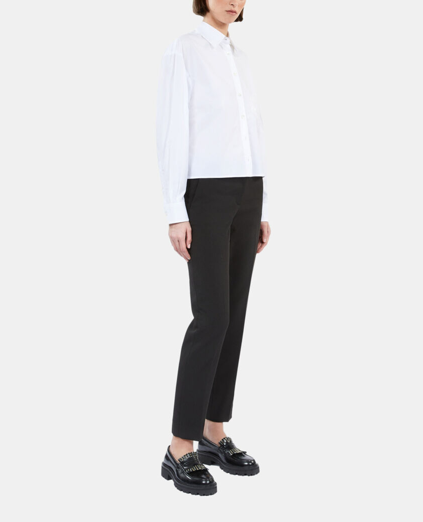 The Kooples F WHITE white shirt with skull heart embroidery