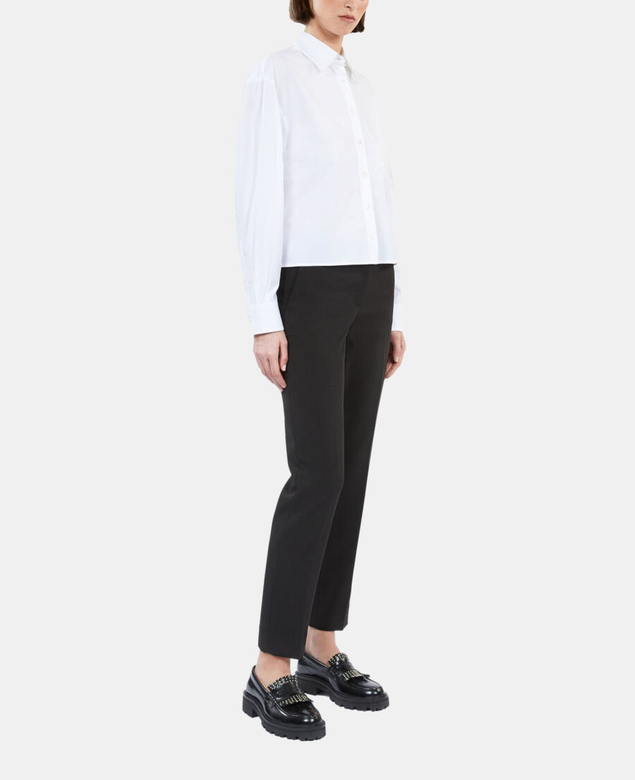 The Kooples F WHITE white shirt with skull heart embroidery