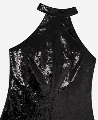 The Kooples WOMEN BLACK short black sequin dress